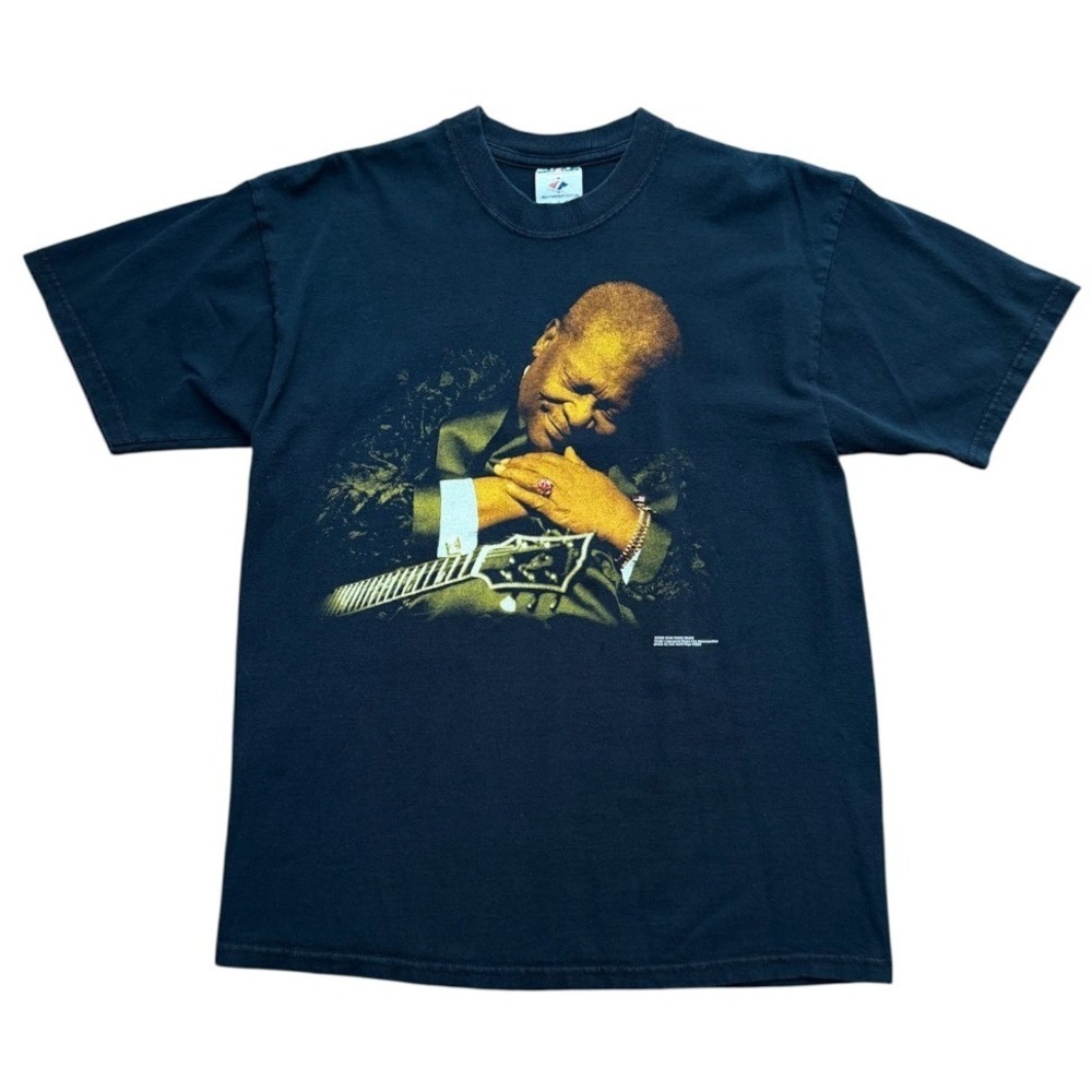 Vintage Y2K 2004 BB King Tour Concert Jazz Blues Soul Band Merch Graphic T-shirt